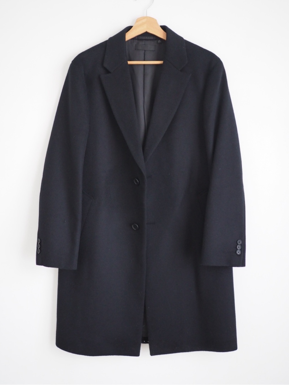 Uniqlo wool cashmere chesterfield coat size xs new without tag
